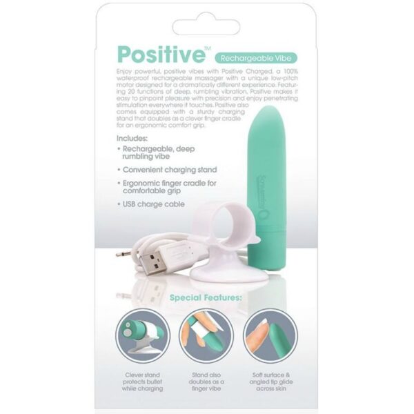 SCREAMING O MASAJEADOR RECARGABLE - POSITIVE - VERDE - Imagen 3
