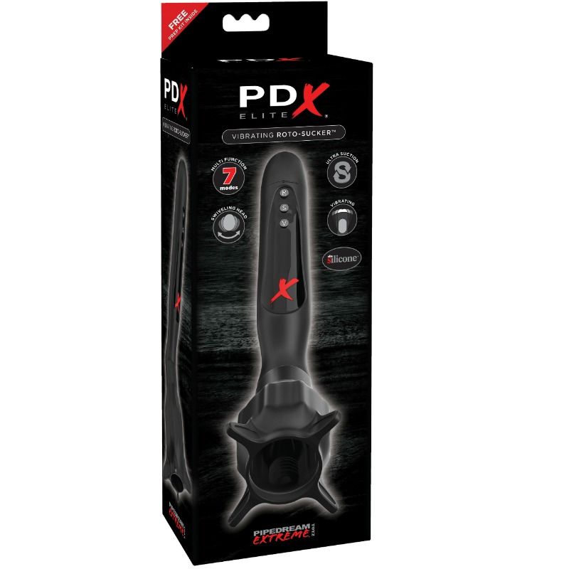 PDX ELITE ESTIMULADOR CON VIBRACION Y SUCCION ROTO-SUCKER - Imagen 2