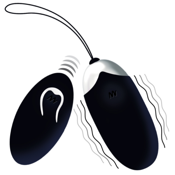 INTENSE FLIPPY II HUEVO RECARGABLE REMOTO NEGRO - Imagen 2