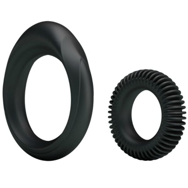 KIT 2 ANILLOS SILICONA RING MANHOOD - Imagen 2