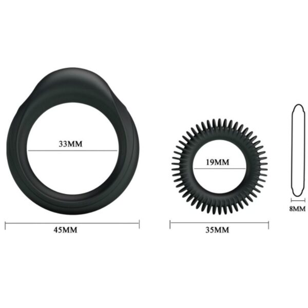 KIT 2 ANILLOS SILICONA RING MANHOOD - Imagen 5