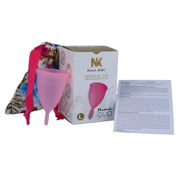 NINA CUP COPA MENSTRUAL TALLA L ROSA - Imagen 2