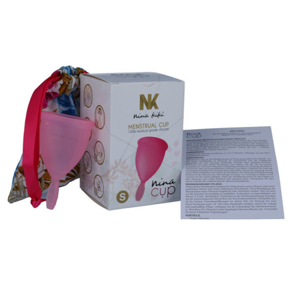 NINA CUP COPA MENSTRUAL TALLA S ROSA - Imagen 5
