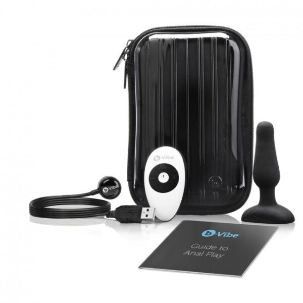 B-VIBE NOVICE CONTROL REMOTO ANAL PLUG NEGRO - Imagen 4