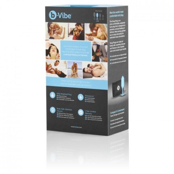 B-VIBE  SNUG PLUG ANAL 3 AZUL CIELO - Imagen 4