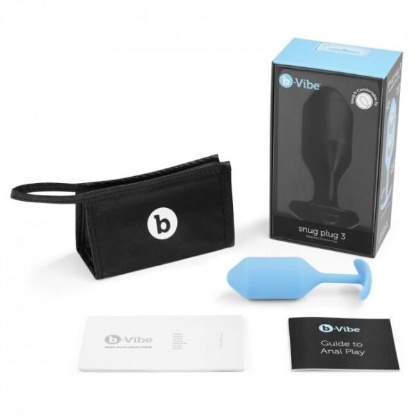 B-VIBE  SNUG PLUG ANAL 3 AZUL CIELO - Imagen 5