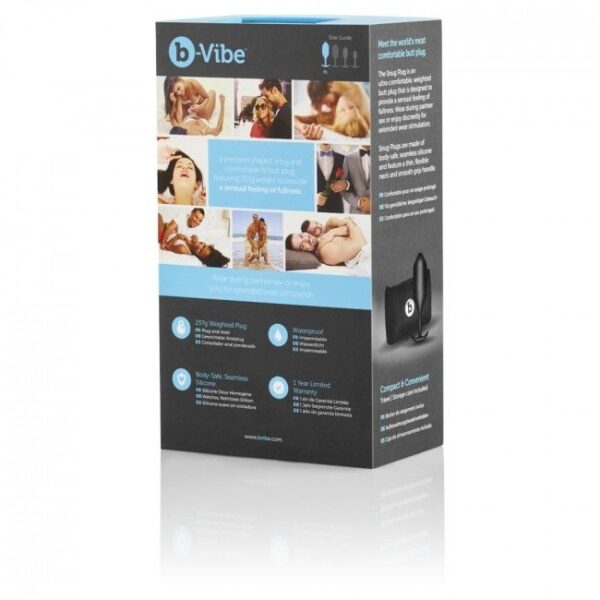 B-VIBE  SNUG PLUG ANAL 4 NEGRO - Imagen 3