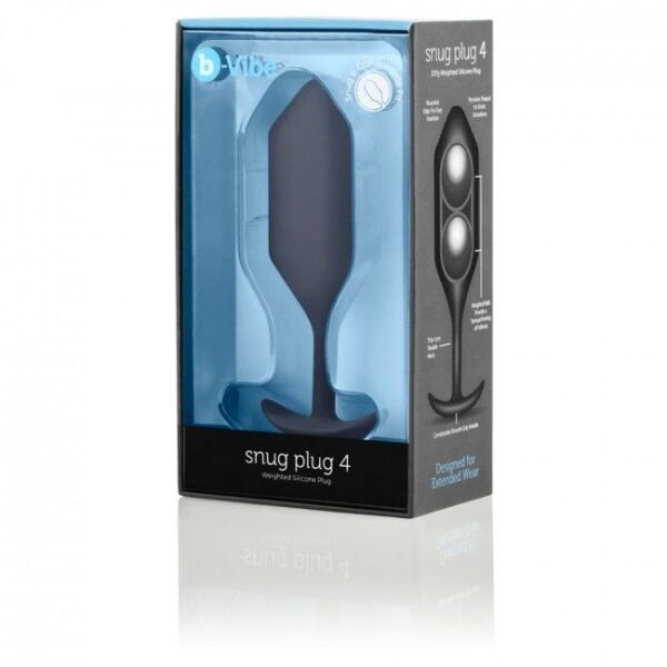 B-VIBE  SNUG PLUG ANAL 4 NEGRO - Imagen 4