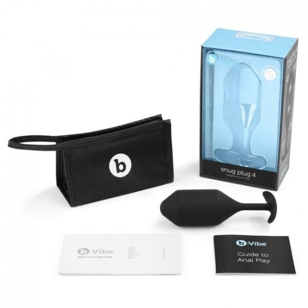 B-VIBE  SNUG PLUG ANAL 4 NEGRO - Imagen 5