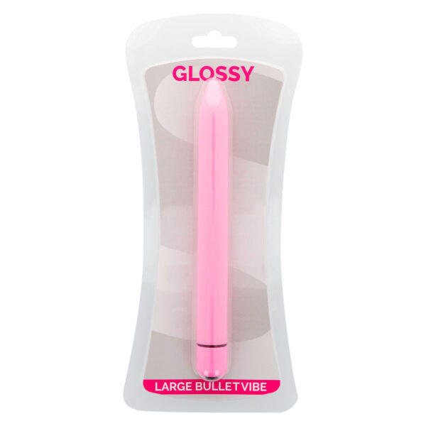 GLOSSY SLIM VIBRADOR ROSA - Imagen 3
