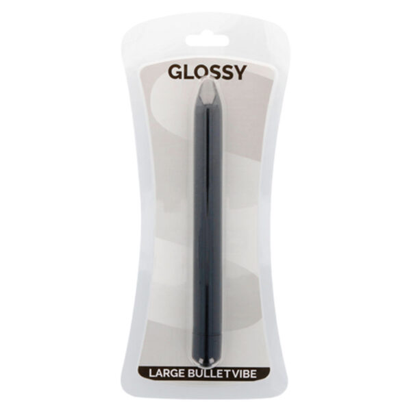 GLOSSY SLIM VIBRADOR NEGRO - Imagen 3
