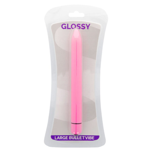 GLOSSY SLIM VIBRADOR ROSA INTENSO - Imagen 3