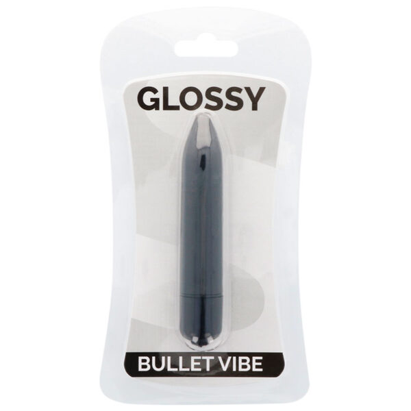 GLOSSY THIN VIBRADOR NEGRO - Imagen 3