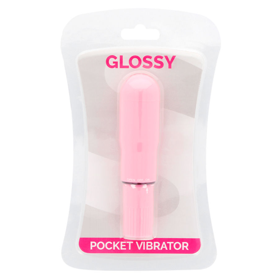 GLOSSY POCKET VIBRADOR ROSA - Imagen 3