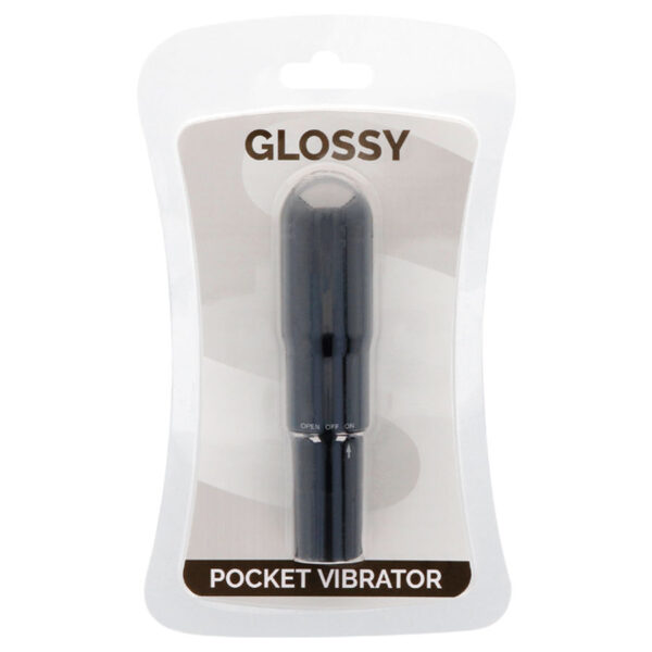 GLOSSY POCKET VIBRADOR NEGRO - Imagen 3