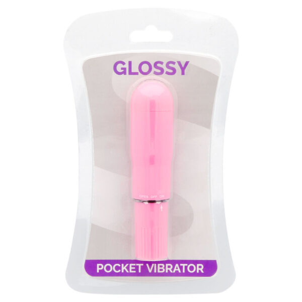 GLOSSY POCKET VIBRADOR ROSA INTENSO - Imagen 3