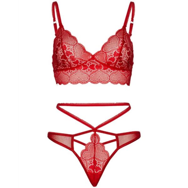 LEG AVENUE SET 2 PIEZAS CON TANGA DOBLE TIRANTA S/M - Imagen 3
