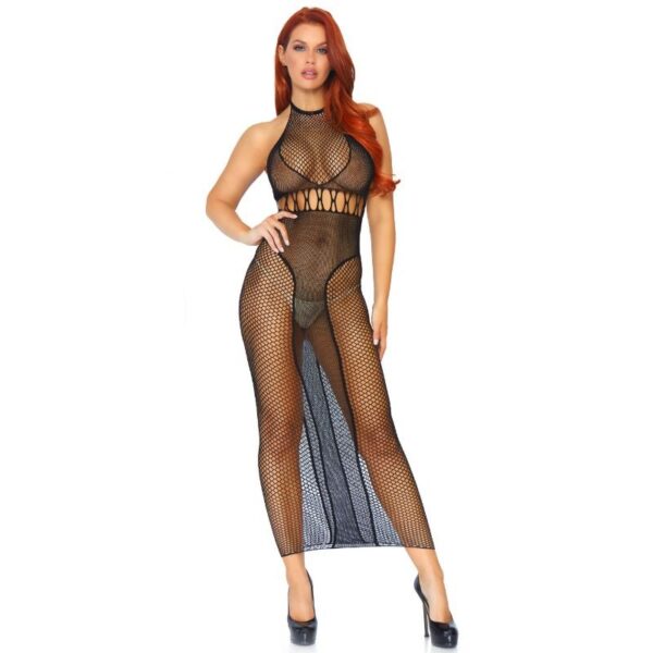 LEG AVENUE VESTIDO EN RED CON ESPALDA DESCUBIERTA T.U. - Imagen 3