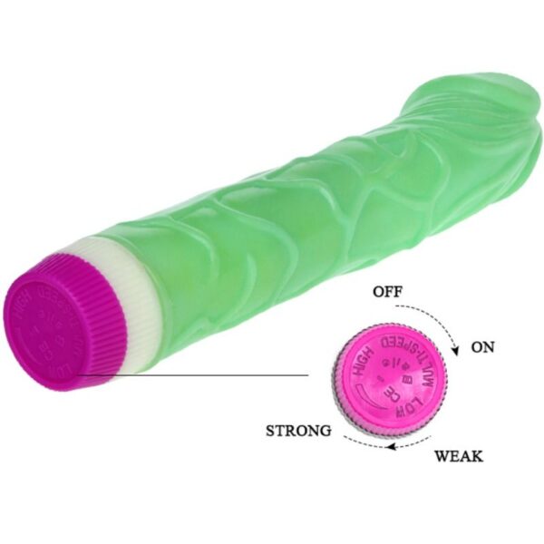 WAVES OF PLEASURE VIBRADOR 23 CM VERDE - Imagen 4