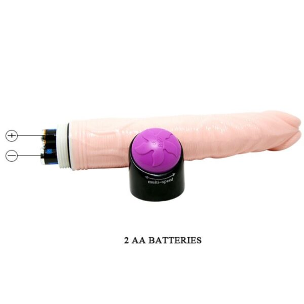 BAILE ADOUR CLUB VIBRADOR REALISTICO 23 CM NATURAL - Imagen 2