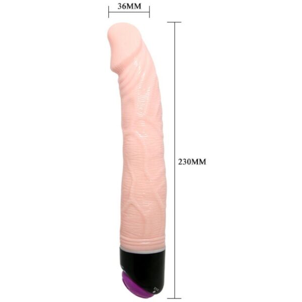BAILE ADOUR CLUB VIBRADOR REALISTICO 23 CM NATURAL - Imagen 3