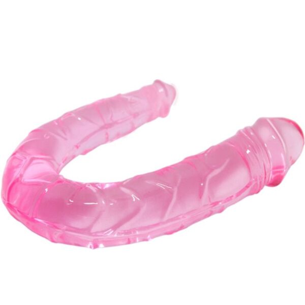 BAILE DOUBLE DONG DILDO DOBLE ROSA - Imagen 2