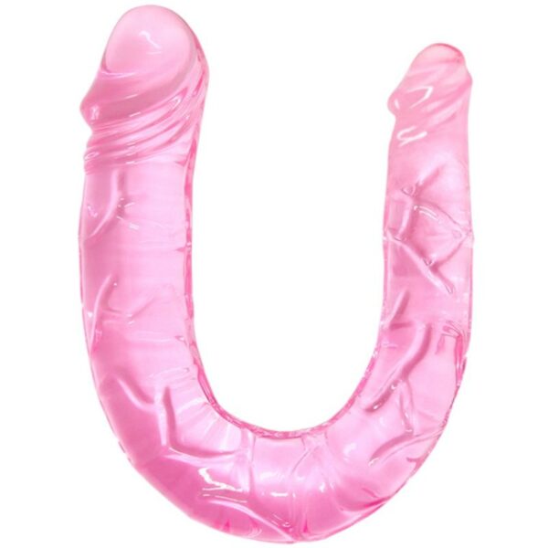 BAILE DOUBLE DONG DILDO DOBLE ROSA - Imagen 3