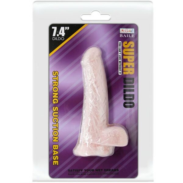 BAILE SUPER DILDO REALISTICO NATURAL 18.8 CM - Imagen 5