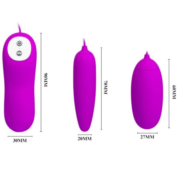 PRETTY LOVE IRMA HUEVO VIBRADOR DOBLE - Imagen 3