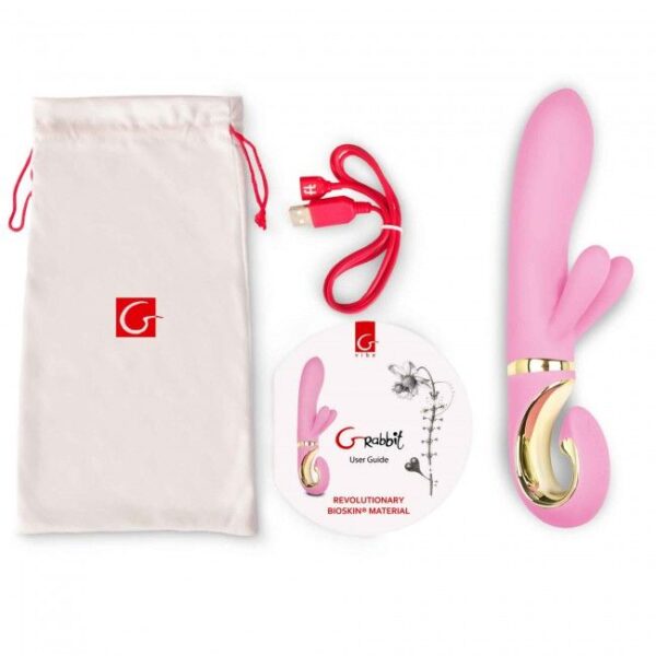 G-RABBIT VIBRADOR CONEJITO RAMPANTE ROSA - Imagen 2