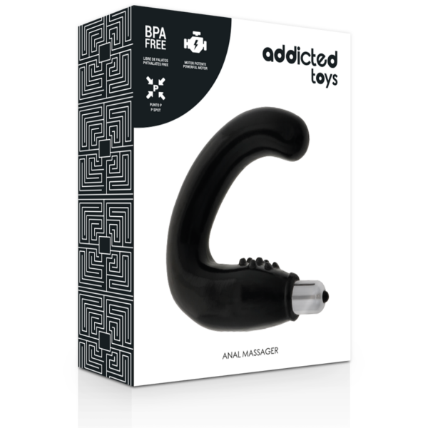 ADDICTED TOYS ANAL MASSAGER BLACK - Imagen 3