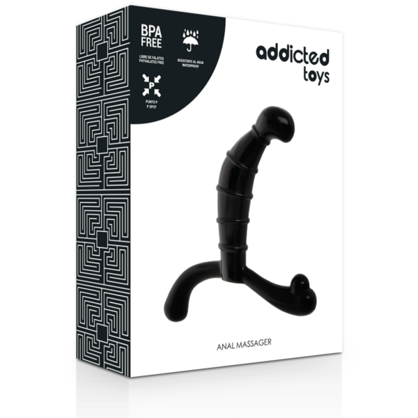ADDICTED TOYS PROSTATE ANAL PLEASURE BLACK - Imagen 3