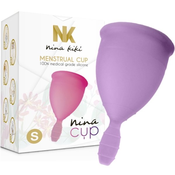NINA CUP COPA MENSTRUAL TALLA S LILA - Imagen 4