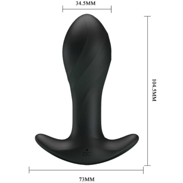 PRETTY LOVE VIBRADOR ANAL  NEGRO - Imagen 2
