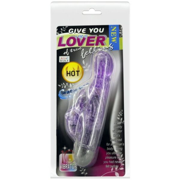GIVE YOU A KIND OF LOVER VIBRADOR CON RABBIT LILA 10 MODOS - Imagen 3