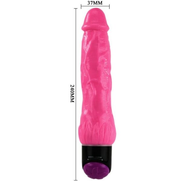 COLORFUL SEX VIBRADOR REALISTICO LILA 24 CM - Imagen 4