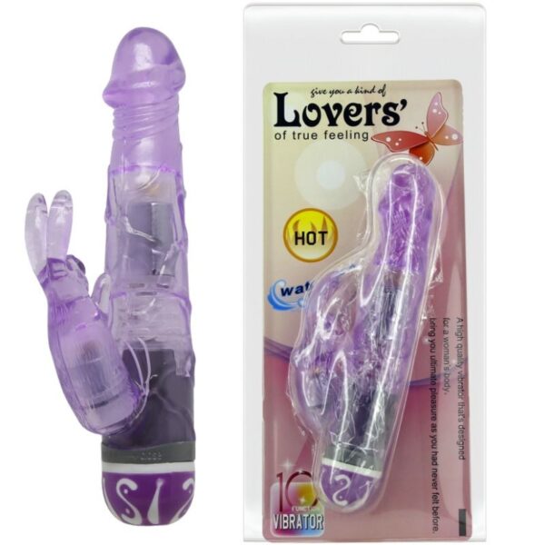 BAILE VIBRATORS  MULTIVELOCIDAD CON RABBIT LILA - Imagen 3