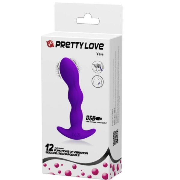 PRETTY LOVE MASAJEADOR ANAL 12 MODOS VIBRACION LILA - Imagen 3