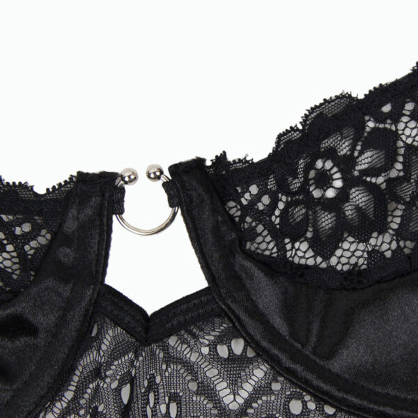 SUBBLIME CORSET NEGRO CON CINTURON S/M - Imagen 5