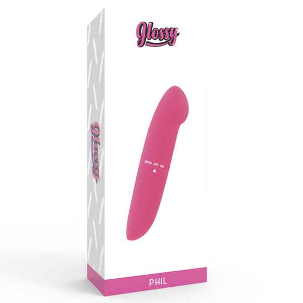 GLOSSY PHIL VIBRADOR ROSA - Imagen 4