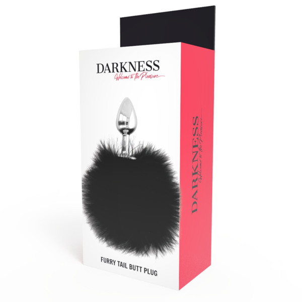 DARKNESS EXTRA BUTTPLUG ANAL CON COLA NEGRO 7CM - Imagen 4