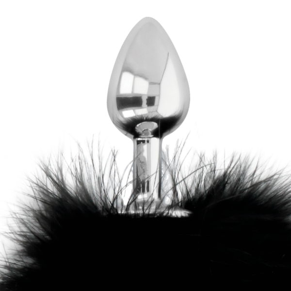 DARKNESS EXTRA BUTTPLUG ANAL CON COLA NEGRO 7CM - Imagen 3