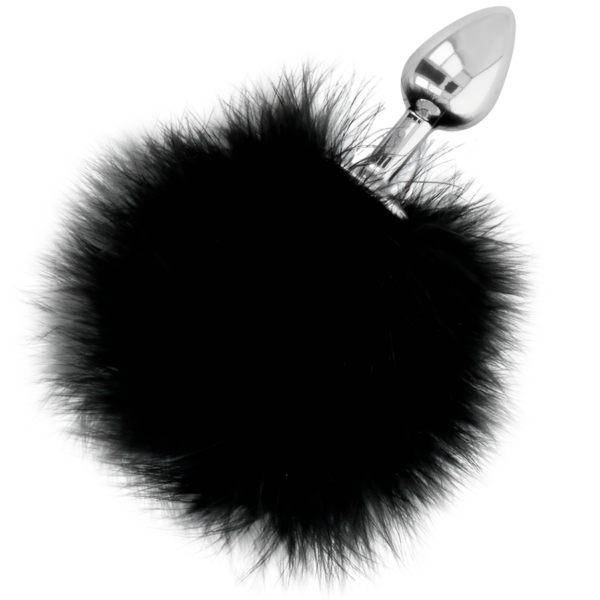 DARKNESS EXTRA BUTTPLUG ANAL CON COLA NEGRO 7CM - Imagen 2