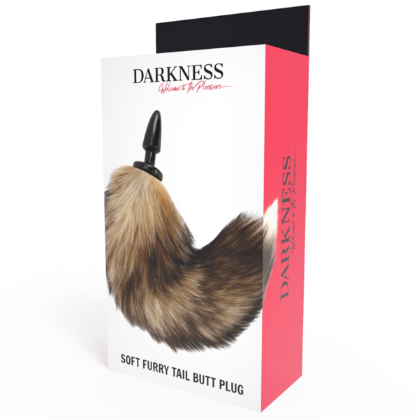 DARKNESS COLA NATURAL CON PLUG ANAL SILICONA 10CM - Imagen 4