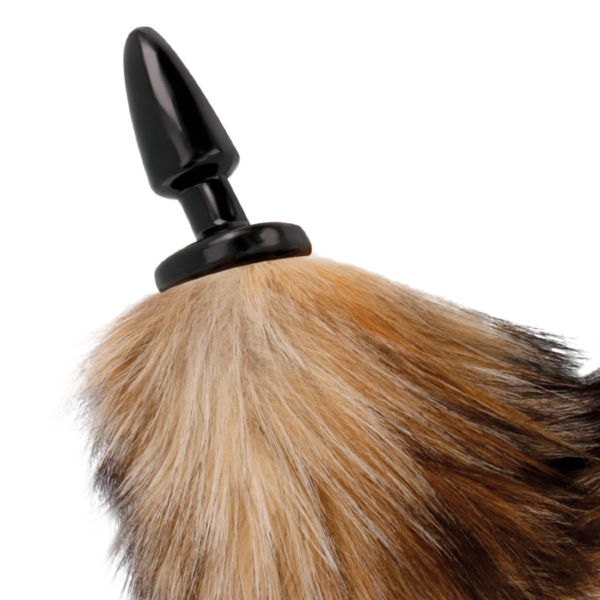 DARKNESS COLA NATURAL CON PLUG ANAL SILICONA 10CM - Imagen 3