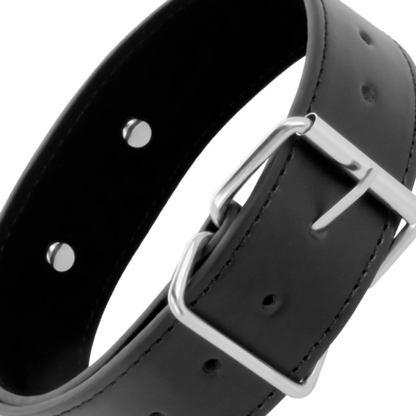 DARKNESS COLLAR DE POSTURA CON CADENA LEATHER - Imagen 3