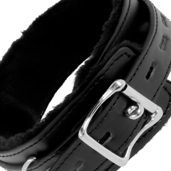 DARKNESS COLLAR CONFORTABLE DE POSTURA CON CADENA LEATHER - Imagen 4