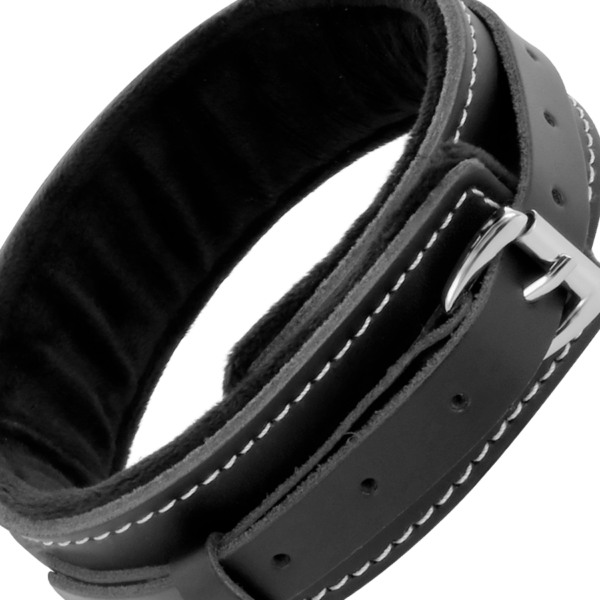 DARKNESS COLLAR LEATHER CON CORREA ALTA CALIDAD - Imagen 4