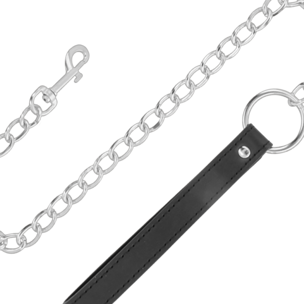 DARKNESS COLLAR CON CADENA SOFT LEATHER - Imagen 3