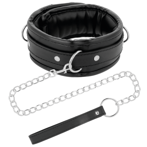 DARKNESS COLLAR CON CADENA SOFT LEATHER - Imagen 2